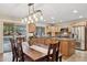 Kitchen with island, stainless steel appliances, and wood cabinets at 15212 N Palmetto Ln, Fountain Hills, AZ 85268