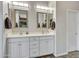 Double vanity bathroom with spacious counters and large mirrors at 16833 S 177Th Ln, Goodyear, AZ 85338