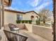 Cozy patio with wicker chairs and patterned rug at 16833 S 177Th Ln, Goodyear, AZ 85338