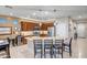 Kitchen with granite countertops and dark wood cabinets at 17164 S 174Th Dr, Goodyear, AZ 85338