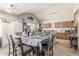 Eat-in kitchen with an island and wood cabinets at 2016 N Ensenada Ln, Casa Grande, AZ 85122