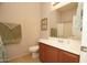 Clean bathroom with wood vanity and a shower/tub combo at 2150 W Alameda Rd # 1037, Phoenix, AZ 85085