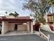 Spanish style home with covered parking and landscaped walkway at 2168 E Sanos Dr, Tempe, AZ 85281