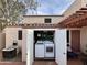 Convenient outdoor laundry with washer and dryer at 2168 E Sanos Dr, Tempe, AZ 85281