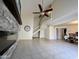 Living room with a fireplace and lofted area at 2168 E Sanos Dr, Tempe, AZ 85281