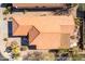 Top-down view of home showing roofline and backyard at 23205 W Arrow Dr, Buckeye, AZ 85326