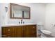 Modern bathroom with new vanity, quartz countertop, and fixtures at 2614 E Mountain View Rd, Phoenix, AZ 85028