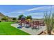 Community playground with play structures for children at 2739 W Via Bona Fortuna Dr, Phoenix, AZ 85086