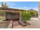 Landscaped backyard with a pool and wooden pergola at 2739 W Via Bona Fortuna Dr, Phoenix, AZ 85086