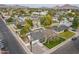 Aerial view of a neighborhood showcasing the home's location with mountain views at 3002 E Mitchell Dr, Phoenix, AZ 85016