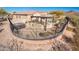 Hot tub and outdoor kitchen area with mountain views at 32807 N 15Th Gln, Phoenix, AZ 85085