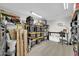 Well-organized workshop with ample storage and work bench at 37762 N Poplar Rd, San Tan Valley, AZ 85140