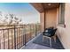 Private balcony with patio furniture and city views at 4777 S Fulton Ranch Blvd # 1027, Chandler, AZ 85248