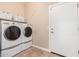 Convenient laundry room with washer, dryer, and storage at 4777 S Fulton Ranch Blvd # 1027, Chandler, AZ 85248