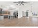 Modern kitchen with an island and stainless steel appliances at 4835 E Daley Ln, Phoenix, AZ 85054