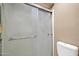 Clean bathroom with a shower stall and a toilet at 7337 W Claremont St, Glendale, AZ 85303