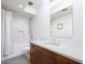 Bathroom with shower/tub combo and modern vanity at 7724 E Long Rifle Rd, Carefree, AZ 85377