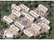 Aerial view of community with tennis courts and pool at 7930 E Camelback Rd # 509, Scottsdale, AZ 85251