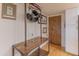 Kitchen with wood counter and pot rack at 7930 E Camelback Rd # 509, Scottsdale, AZ 85251