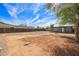 Large backyard with gravel and dirt at 8215 E 2Nd Ave, Mesa, AZ 85208