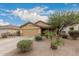 Single-story home with desert landscaping and a two-car garage at 851 E Bradstock Way, San Tan Valley, AZ 85140