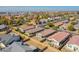 Aerial view of homes, showcasing a backyard with a pool at 8539 W Lamar Rd, Glendale, AZ 85305