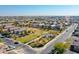 Aerial view of homes and community park with playground at 8539 W Lamar Rd, Glendale, AZ 85305