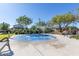 Community water feature with benches and surrounding landscaping at 8539 W Lamar Rd, Glendale, AZ 85305