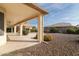 Covered patio with backyard access and views of surrounding homes at 9007 E Emerald Dr, Sun Lakes, AZ 85248