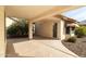 Covered patio with access to backyard and additional covered storage at 9007 E Emerald Dr, Sun Lakes, AZ 85248