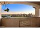 Balcony with city view and hanging lantern at 920 E Devonshire Ave # 4005, Phoenix, AZ 85014