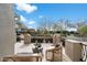 Relaxing patio with comfortable seating and a scenic neighborhood view at 9248 E Desert Village Dr, Scottsdale, AZ 85255