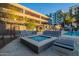 Community fire pit with comfortable seating and modern design at 1 E Lexington Ave # 908, Phoenix, AZ 85012
