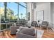 Comfortable lounge with hardwood floors and city views at 1 E Lexington Ave # 908, Phoenix, AZ 85012