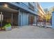 Community pet area with waste disposal and seating at 1 E Lexington Ave # 908, Phoenix, AZ 85012