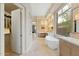 Spa-like bathroom with soaking tub and separate shower at 11127 E Mirasol Cir, Scottsdale, AZ 85255