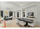 Elegant dining room with a large table and seating for six at 11127 E Mirasol Cir, Scottsdale, AZ 85255