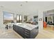 Modern kitchen with island, high end appliances and views at 11127 E Mirasol Cir, Scottsdale, AZ 85255