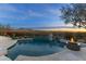 Luxury pool and spa with fire pit; mountain views at 11127 E Mirasol Cir, Scottsdale, AZ 85255