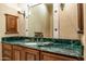 Bathroom with green marble countertop and sink at 29 E Oakwood Hills Dr, Chandler, AZ 85248