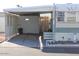 Covered carport with storage shed at 306 S Recker Rd # 52, Mesa, AZ 85206