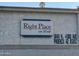 A sign with the name 'Right Place' and the address of the apartment complex at 3840 N 43Rd Ave # 75, Phoenix, AZ 85031