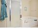 Relaxing bathroom with soaking tub and shower at 6605 N 93Rd Ave # 1087, Glendale, AZ 85305