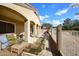 Spacious back patio perfect for entertaining or relaxing outdoors at 6657 E Regina St, Mesa, AZ 85215