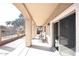 Covered patio with sliding glass door access at 6657 E Regina St, Mesa, AZ 85215