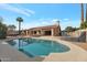 Inviting kidney-shaped pool in a sunny backyard at 7833 S Terrace Rd, Tempe, AZ 85284