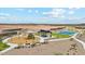 Aerial view of community amenities including playground and court at 97 S Collier Ln, Casa Grande, AZ 85122