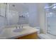 Clean bathroom with single vanity and shower at 17733 N Escalante Ln, Surprise, AZ 85374