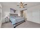 Main bedroom with rustic wood bed frame and ensuite bathroom at 18324 E Spring Valley Ct, Rio Verde, AZ 85263