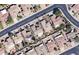 Aerial view of a single-story house in a residential community at 19043 N Aztec Point Dr, Surprise, AZ 85387